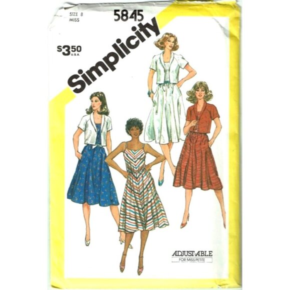 Simplicity Sewing Pattern 5845 Miss Sundress Jacke - Picture 1 of 2